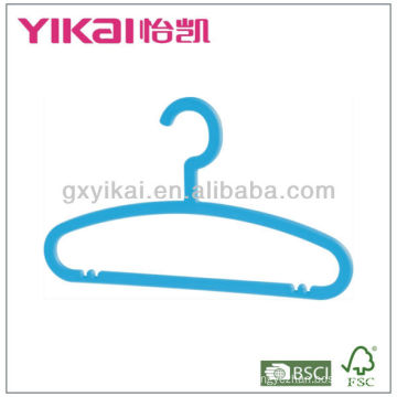 kids plastic hanger with trousers bar and notches for straps